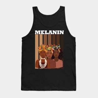 Melanin Afro Queens Black Pride Tank Top